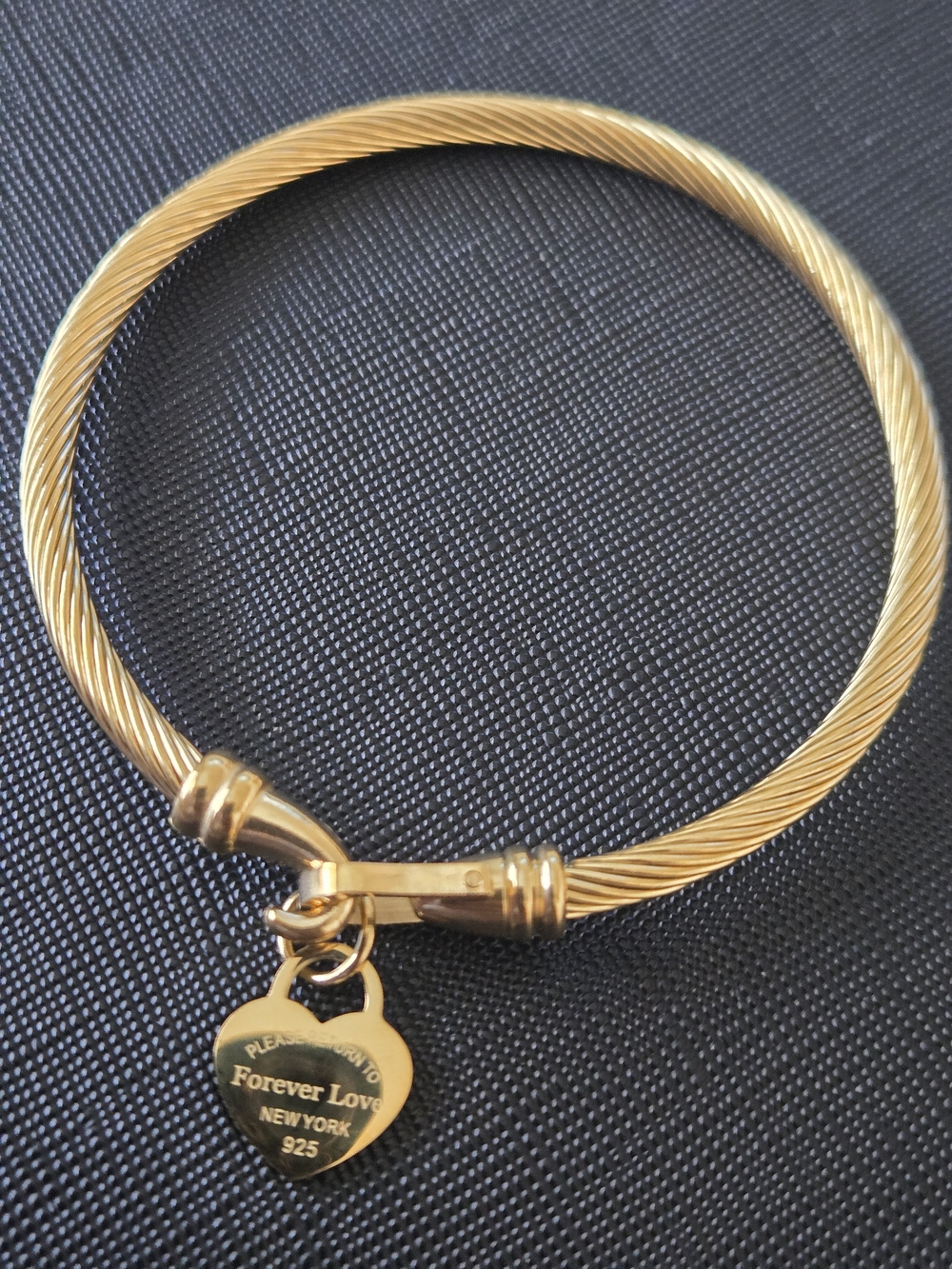 Gold-Tone Cable Bangle Bracelet